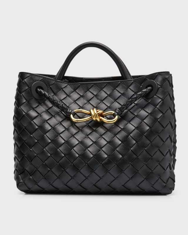 Andiamo Small Intreccio Top-Handle Bag
